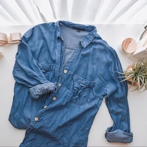 Long Sleeve Chambray Button Down